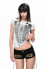 Corset Graphic Slim T-Shirt