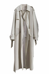 Ethereal Grace Genderless Trench Coat