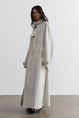 Ethereal Grace Genderless Trench Coat