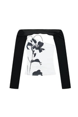 Fragmented Bloom Layered Top