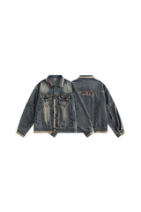 Frayed City Edge Denim Jacket