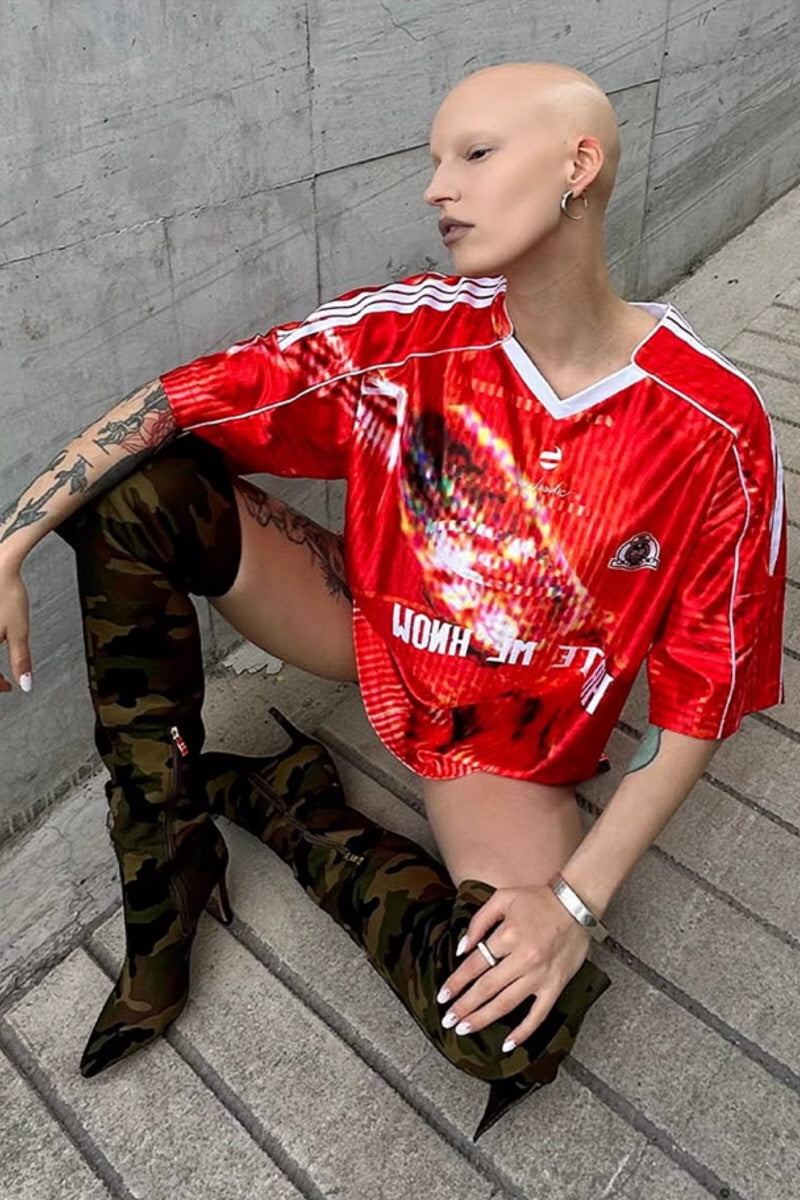 Rage Vision V-Neck Jersey Tee