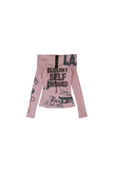 Lace-Up Off-Shoulder Top