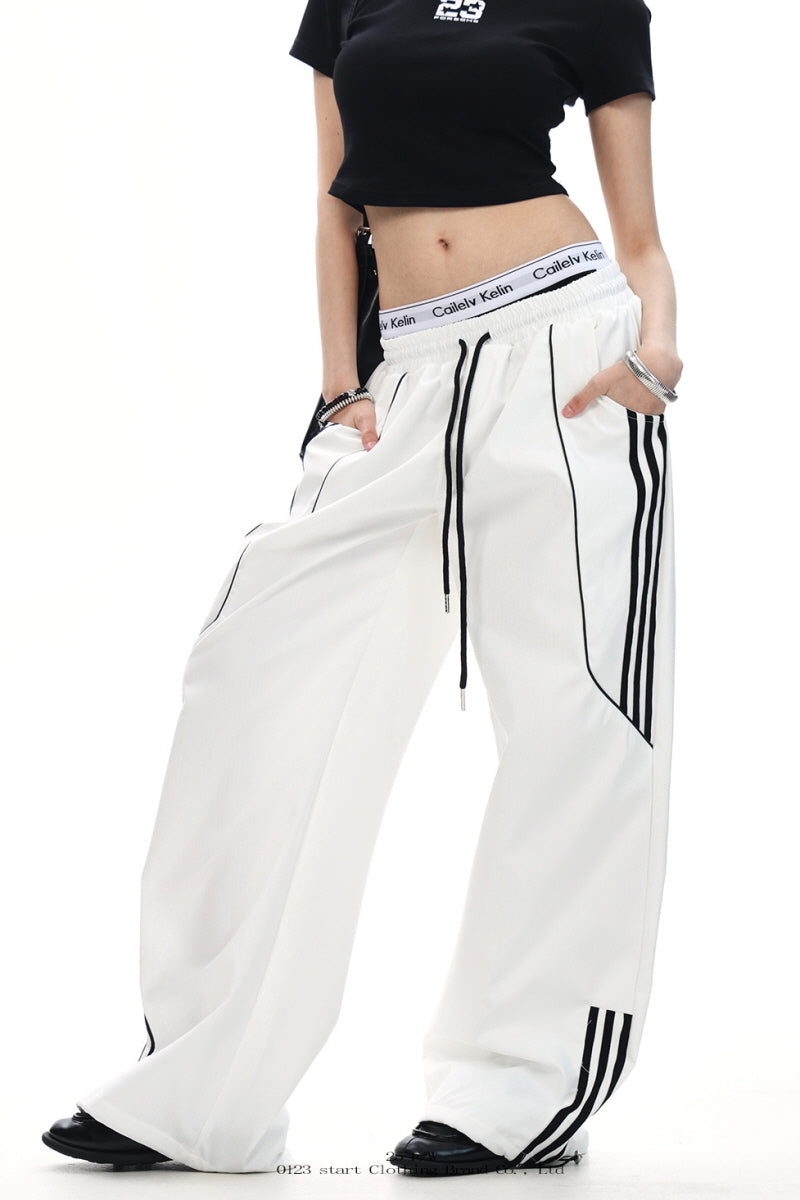 Streetline Wide-Leg Track Pants