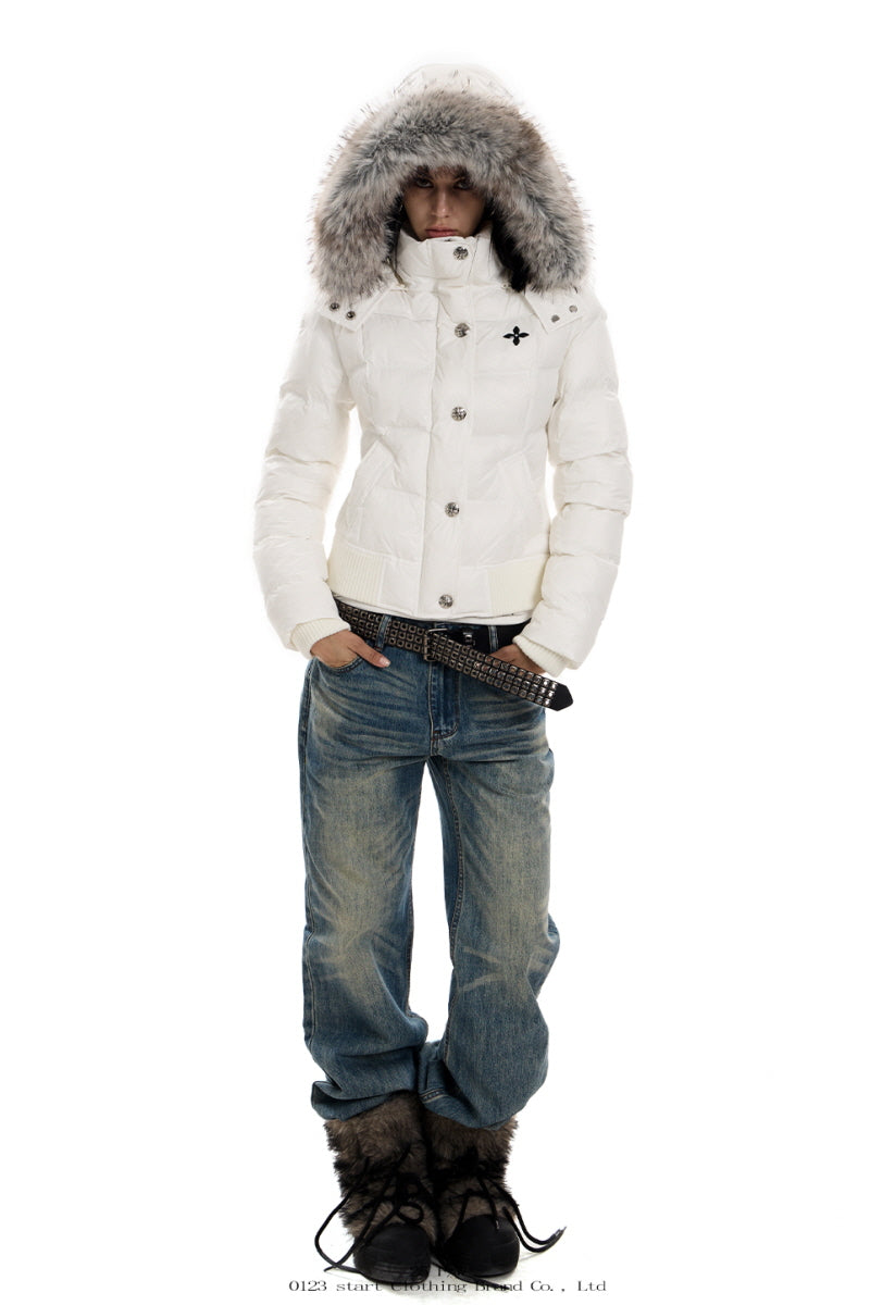 Frostbound Luxe Hooded Puffer Jacket