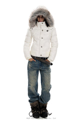 Frostbound Luxe Hooded Puffer Jacket