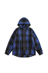 Midnight Rebellion Plaid Hoodie