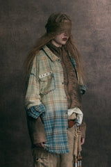 Rust Fade Plaid Overshirt