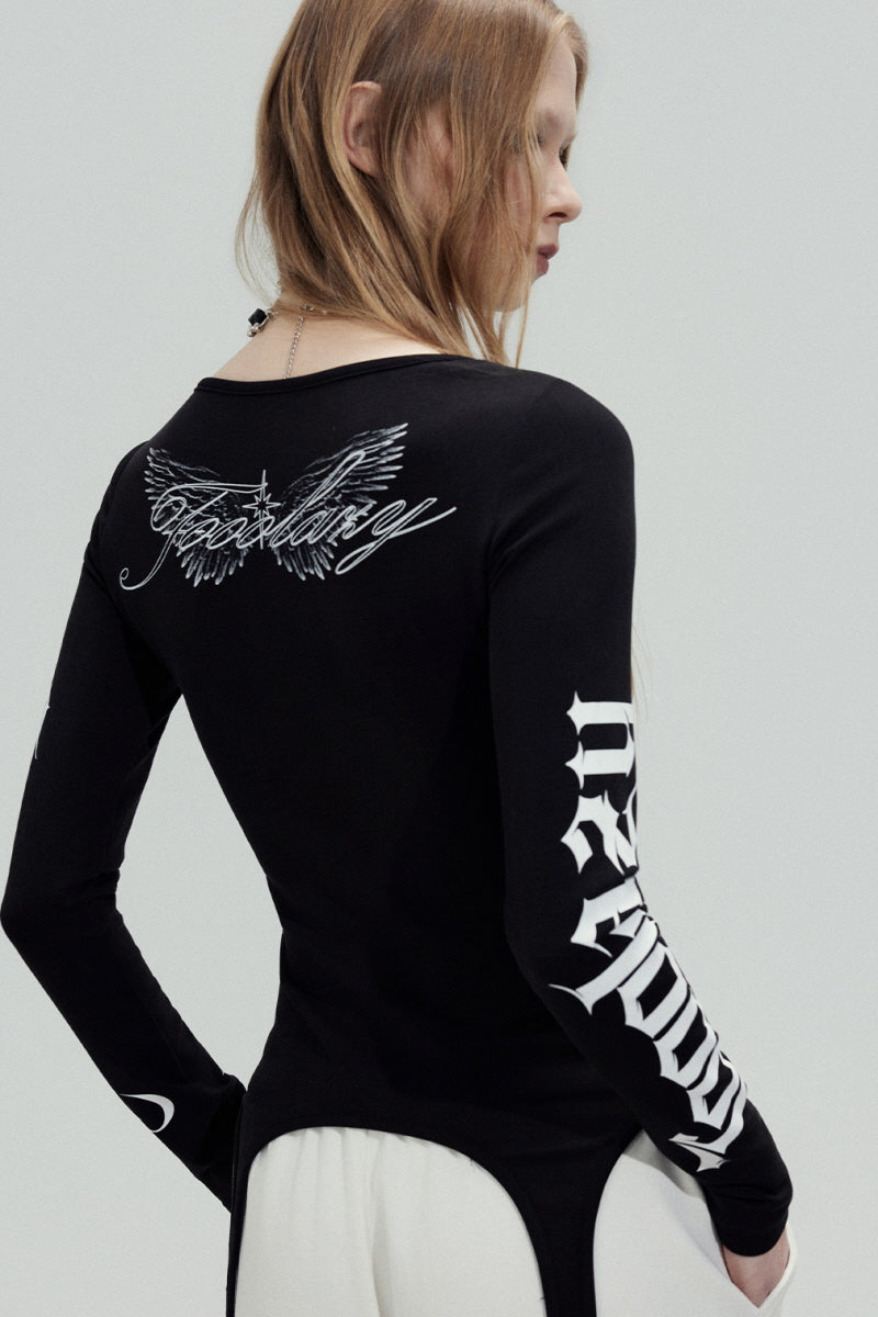 Gothic Cross Garter Top