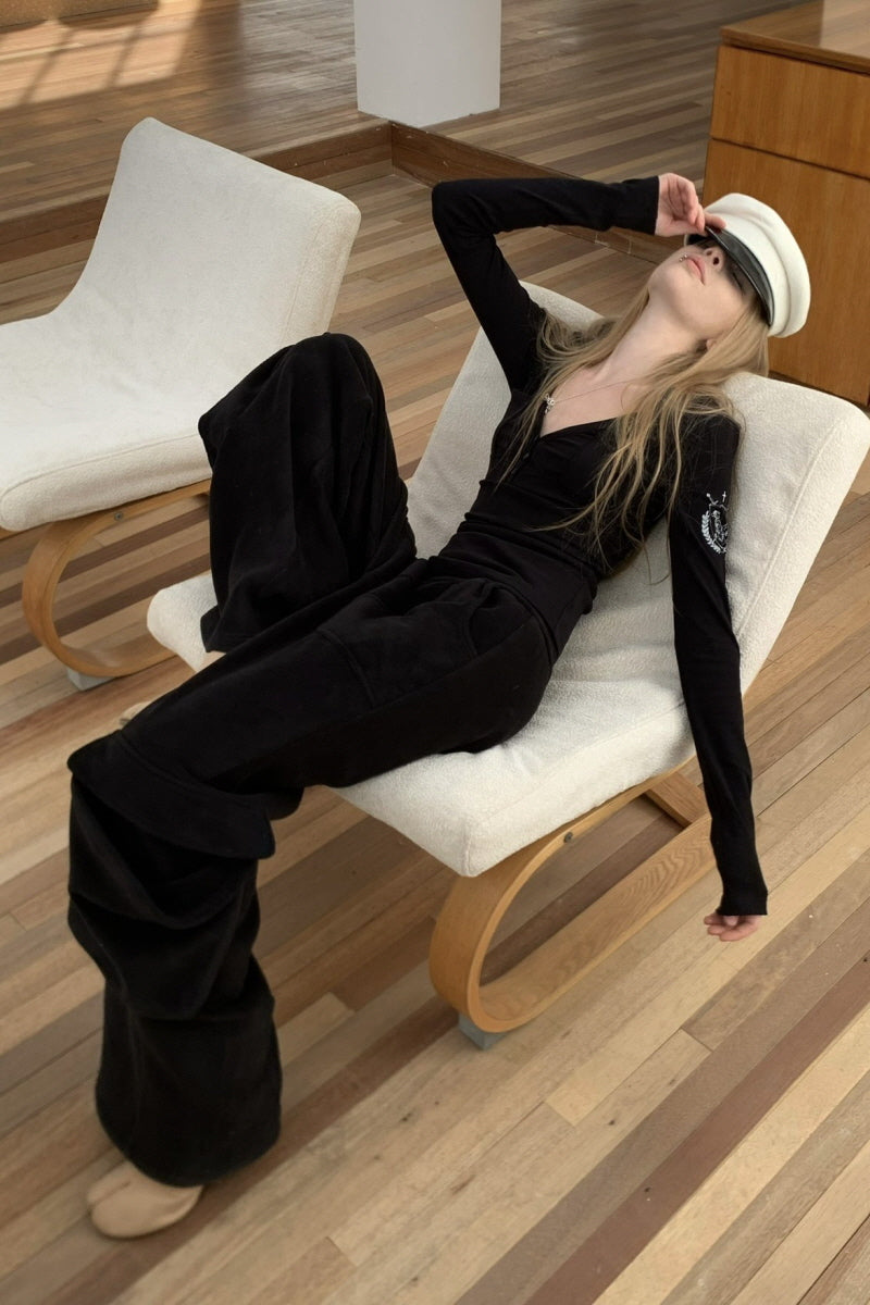 Silent Mark V Long Sleeve Top - Black