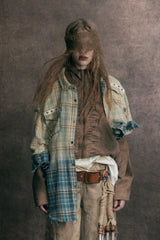Rust Fade Plaid Overshirt