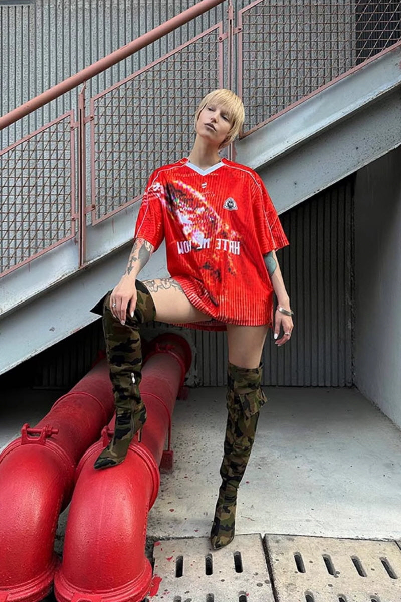 Rage Vision V-Neck Jersey Tee