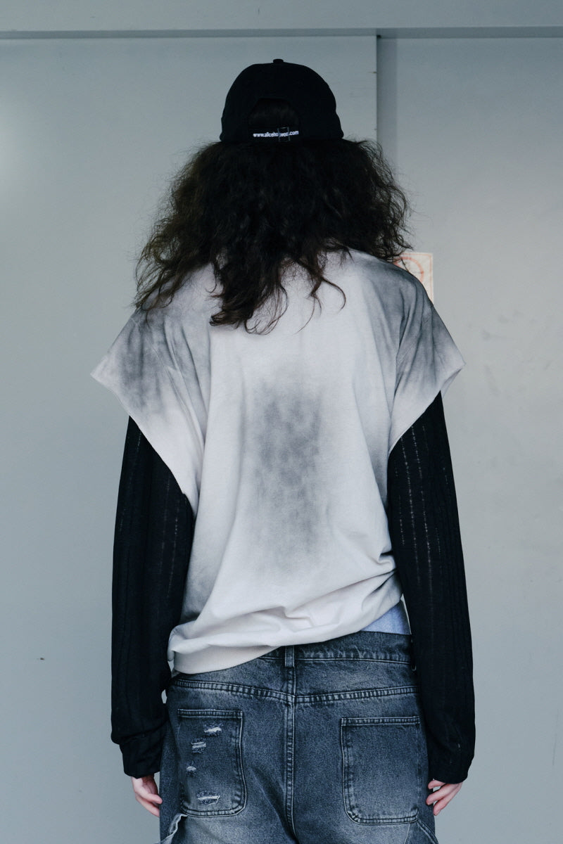 Faded Script Sleeveless Tee