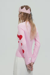 Heart Graphic Slim Top