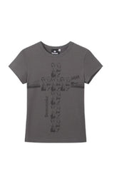 Rebel Muse Graphic Slim Tee - Black