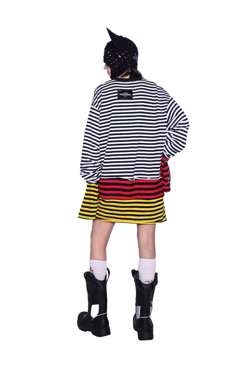 Rebel Striped Chaos Long Sleeve Tee