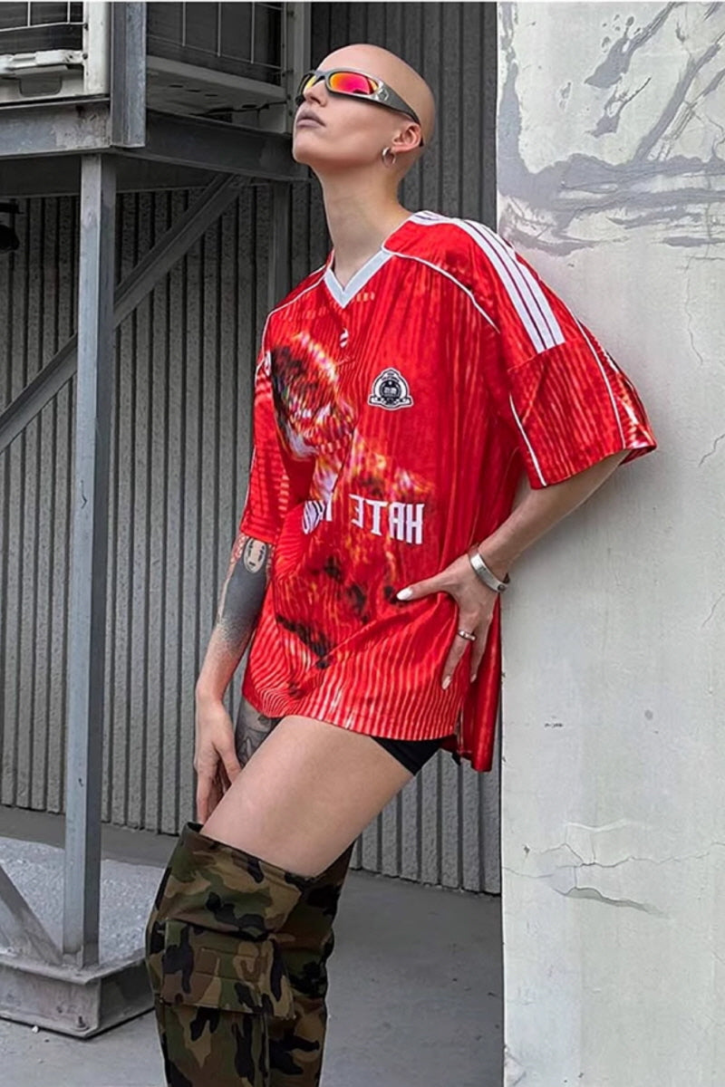 Rage Vision V-Neck Jersey Tee