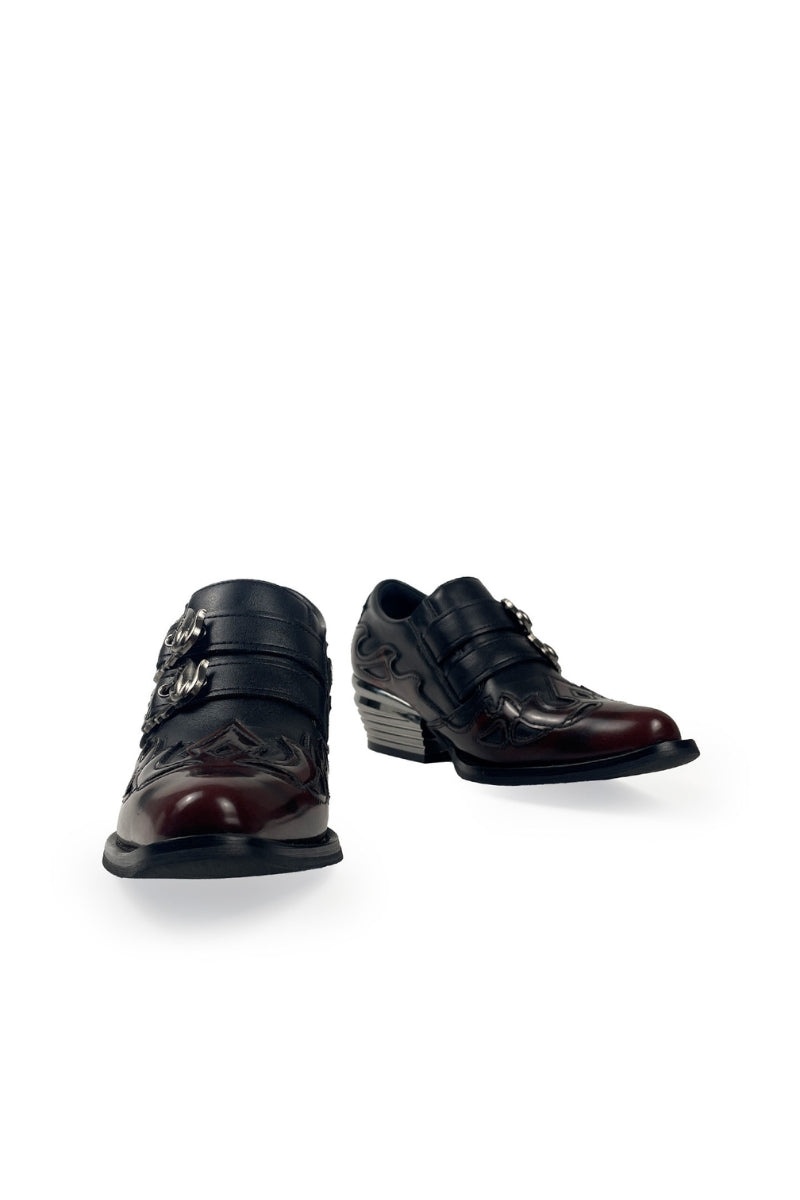 Crimson Reaper Buckle Loafers
