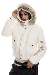 Fur-Trimmed Rebel Hooded Jacket