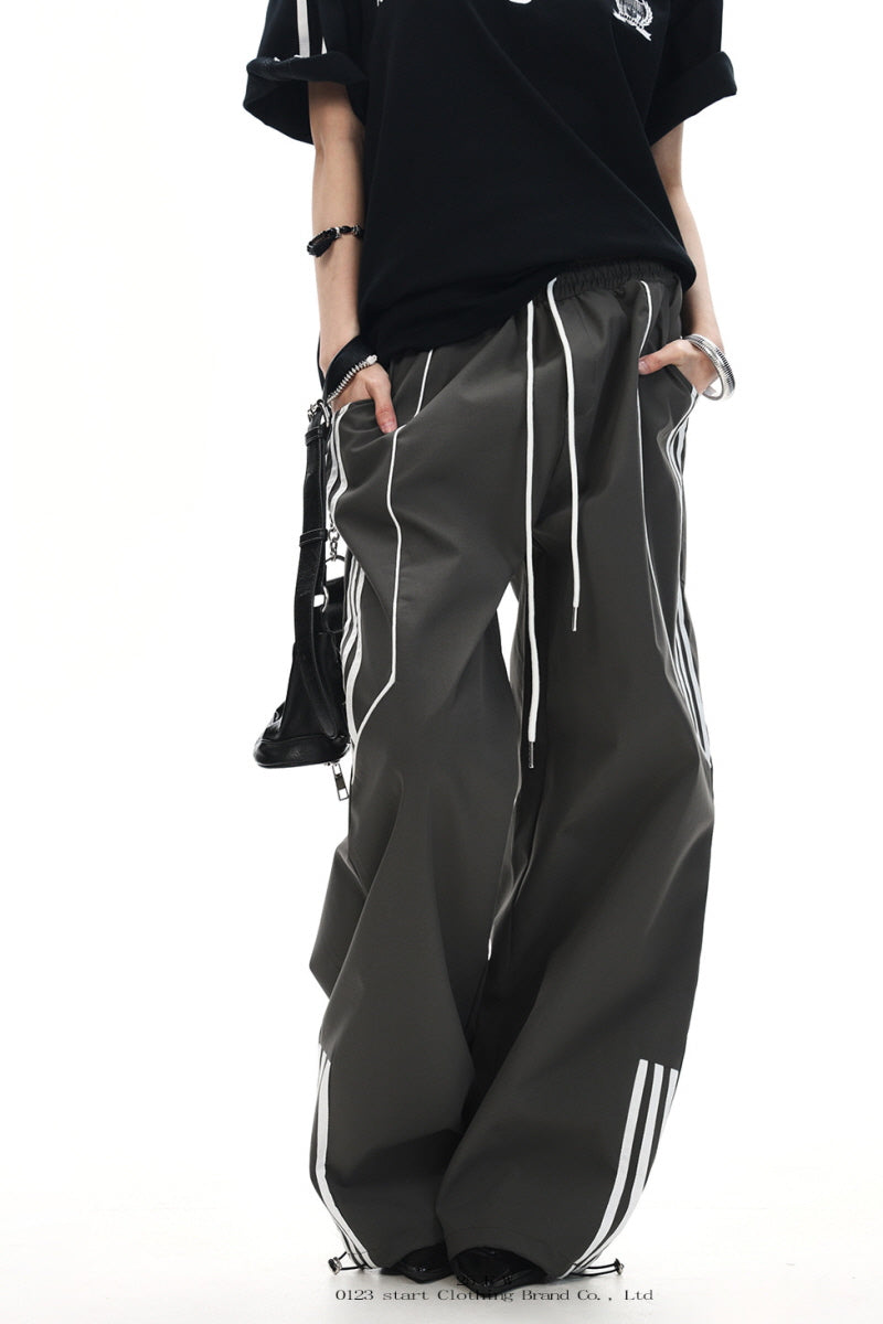 Streetline Wide-Leg Track Pants