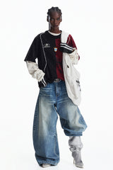 Split Color Soccer Jersey T-Shirt