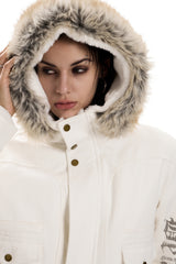 Fur-Trimmed Rebel Hooded Jacket