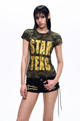 Camo Logo Slim T-Shirt