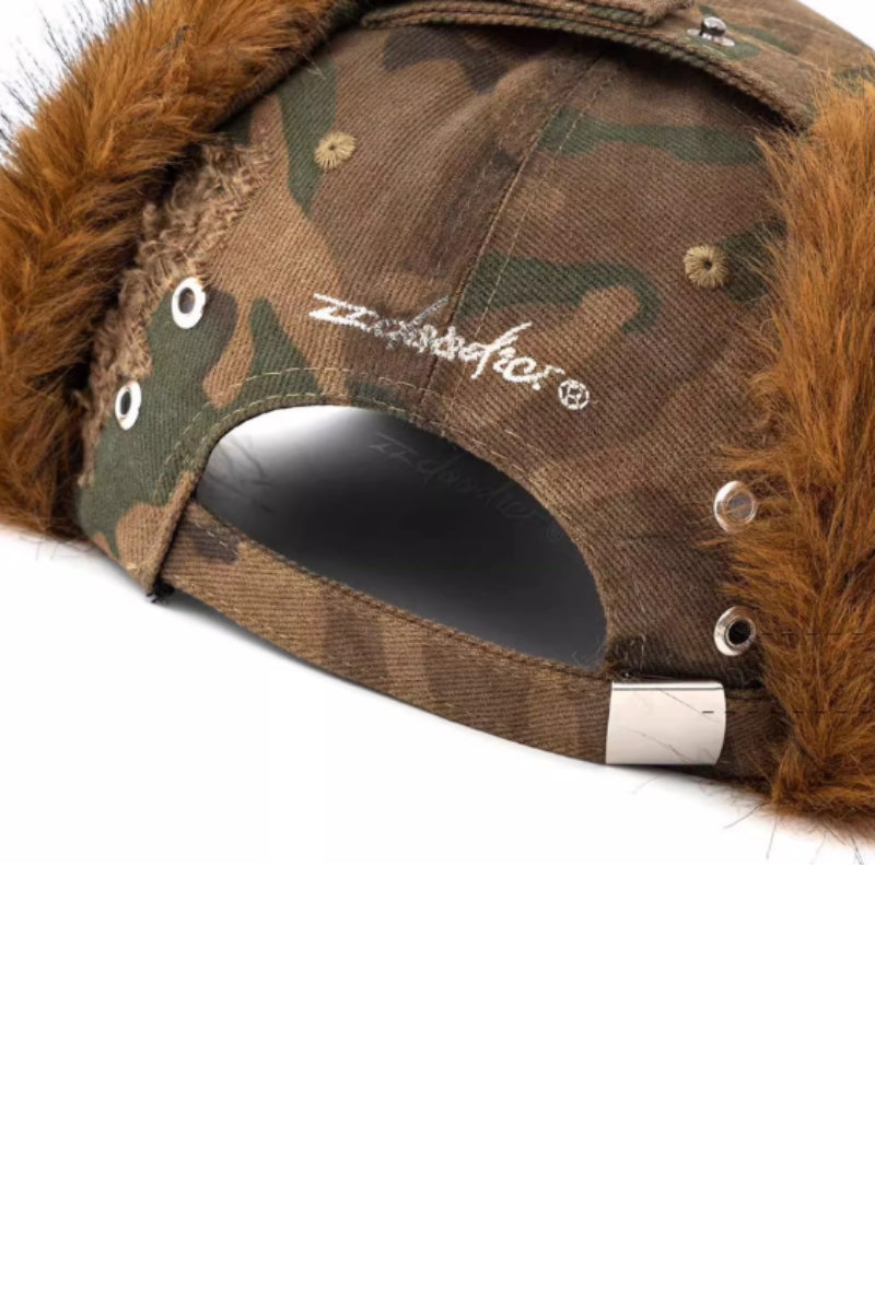 Urban Fury Camo Fur Cap