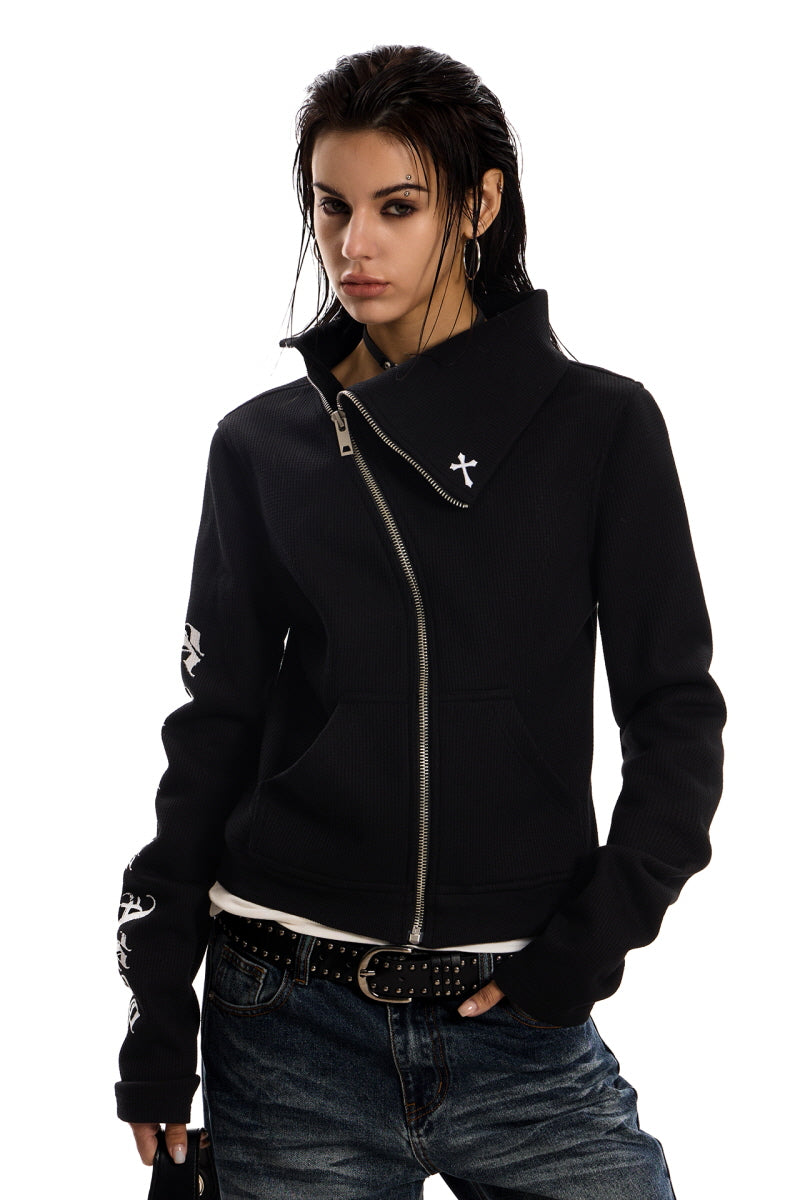 Shadow Axis High-Neck Zip Top