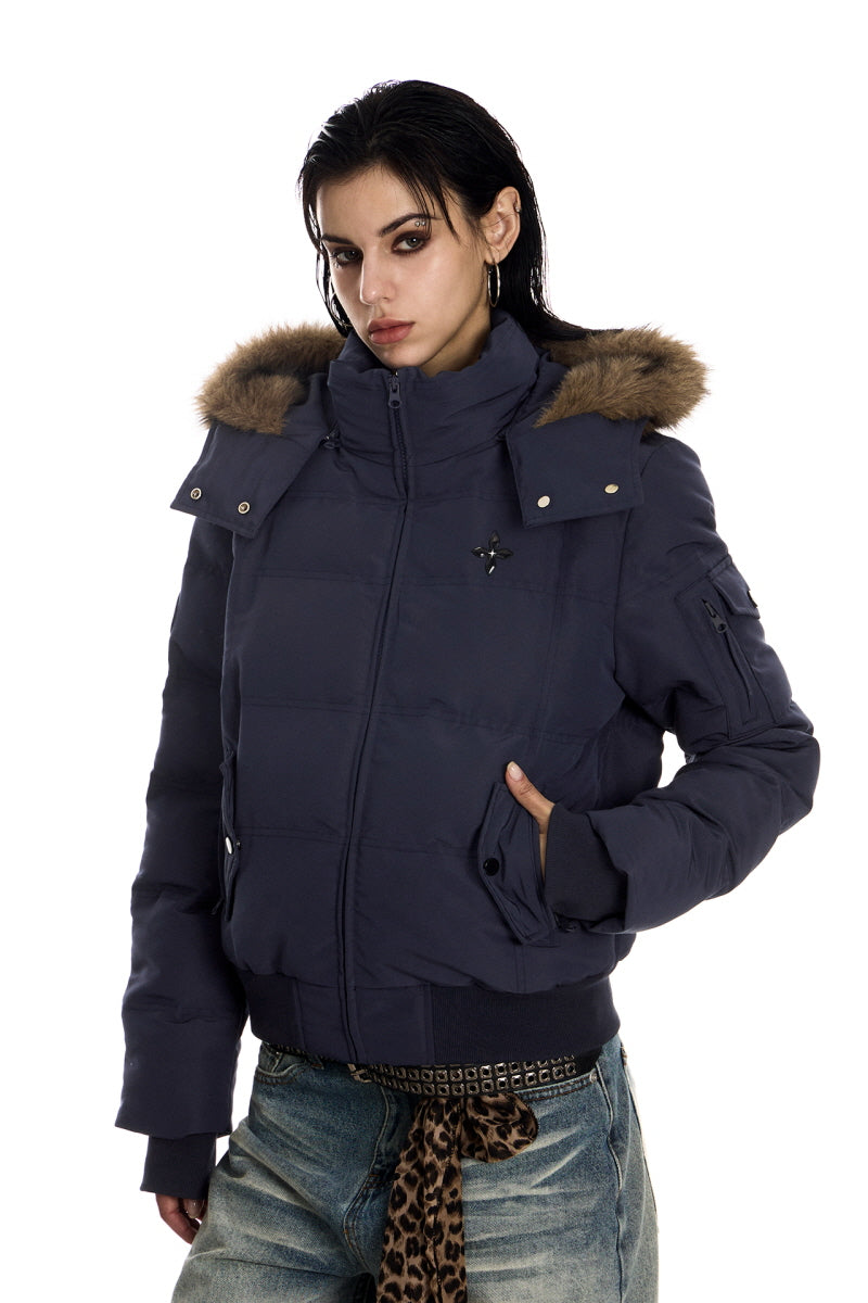 Urban Frost Faux-Fur Hooded Puffer Jacket