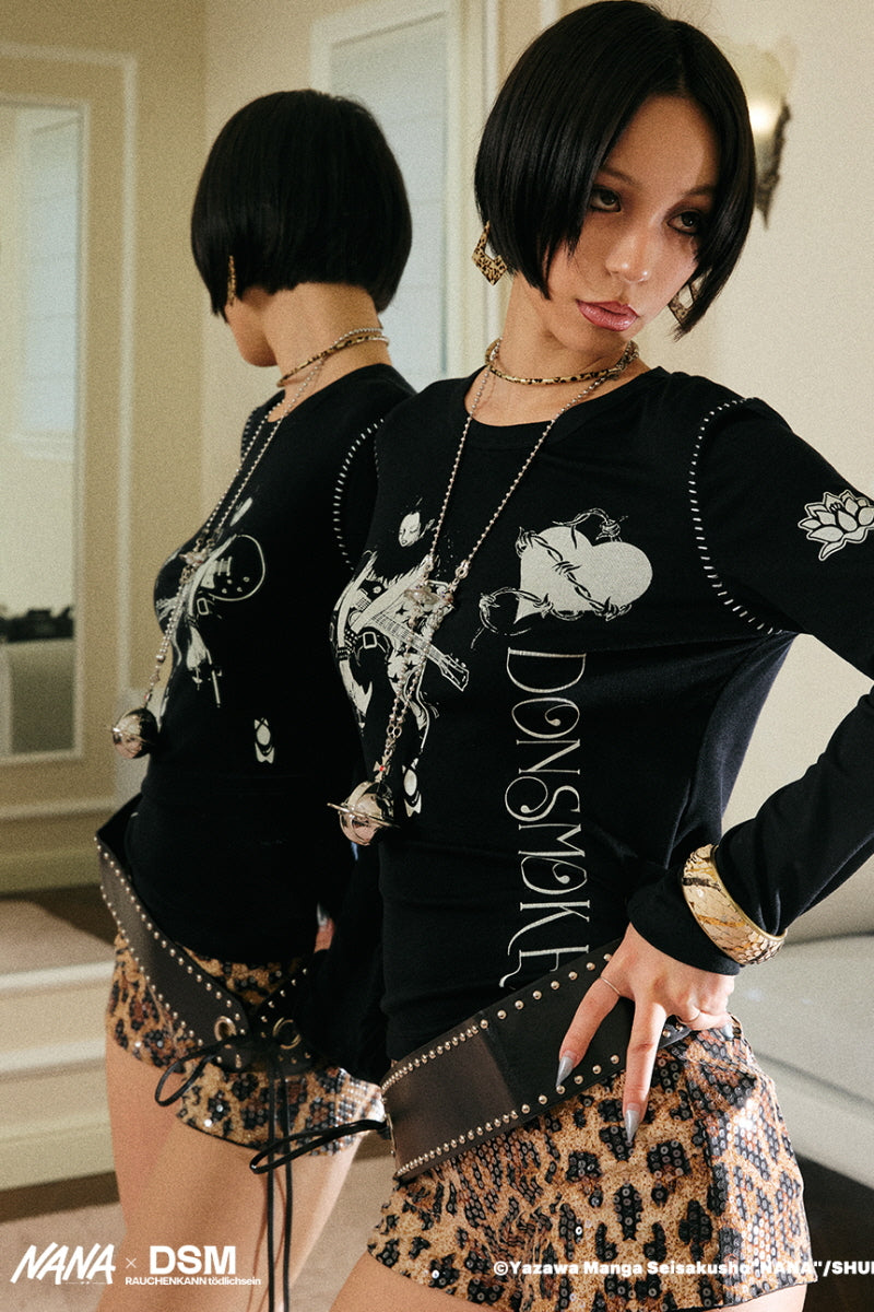 NANA Graphic Stitch Long Sleeve Tee