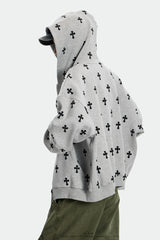 Cross All-Over Oversize Hoodie