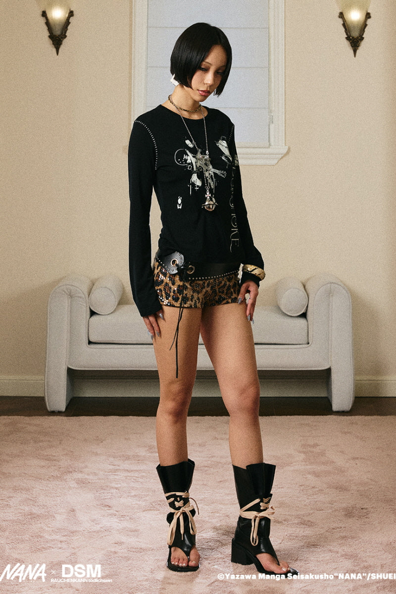 NANA Graphic Stitch Long Sleeve Tee