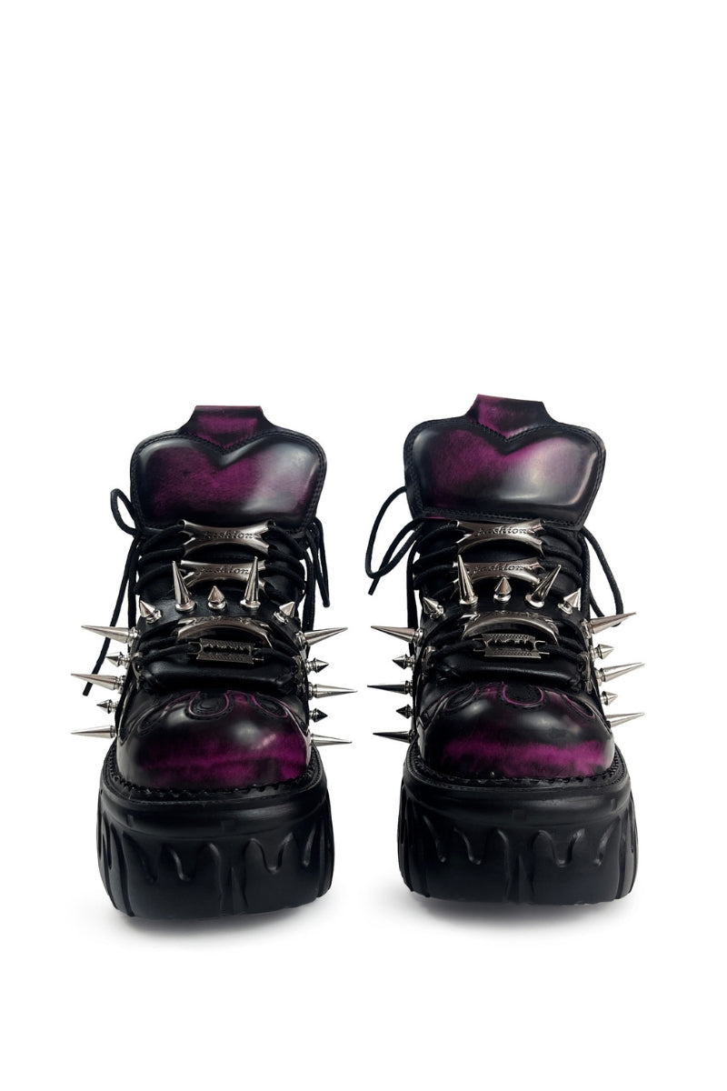 Obsidian Spike Platform Boots