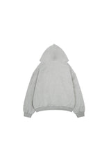 Cross Emblem Oversize Hoodie - Gray