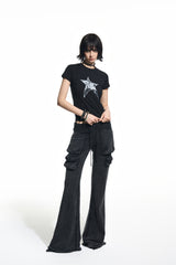 Panic Pulse Star Tee-Black