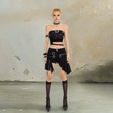 Dark Halo Asymmetric Two-Piece Set