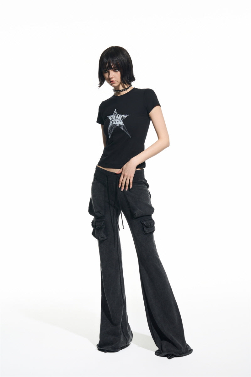 Panic Pulse Star Tee-Black