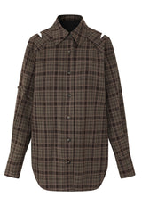 Urban Plaid Oversized Statement Shirt