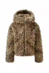 Mocha Wilderness Faux Fur Hooded Jacket