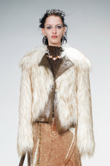 Frost Veil Luxe Faux Fur Jacket