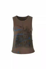 Castle Graffiti Sleeveless Vintage Vest