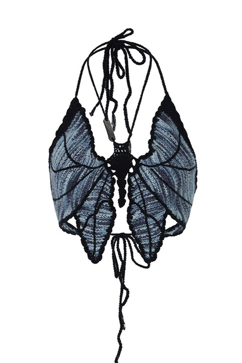 Flutter Knit Artisan Butterfly Halter